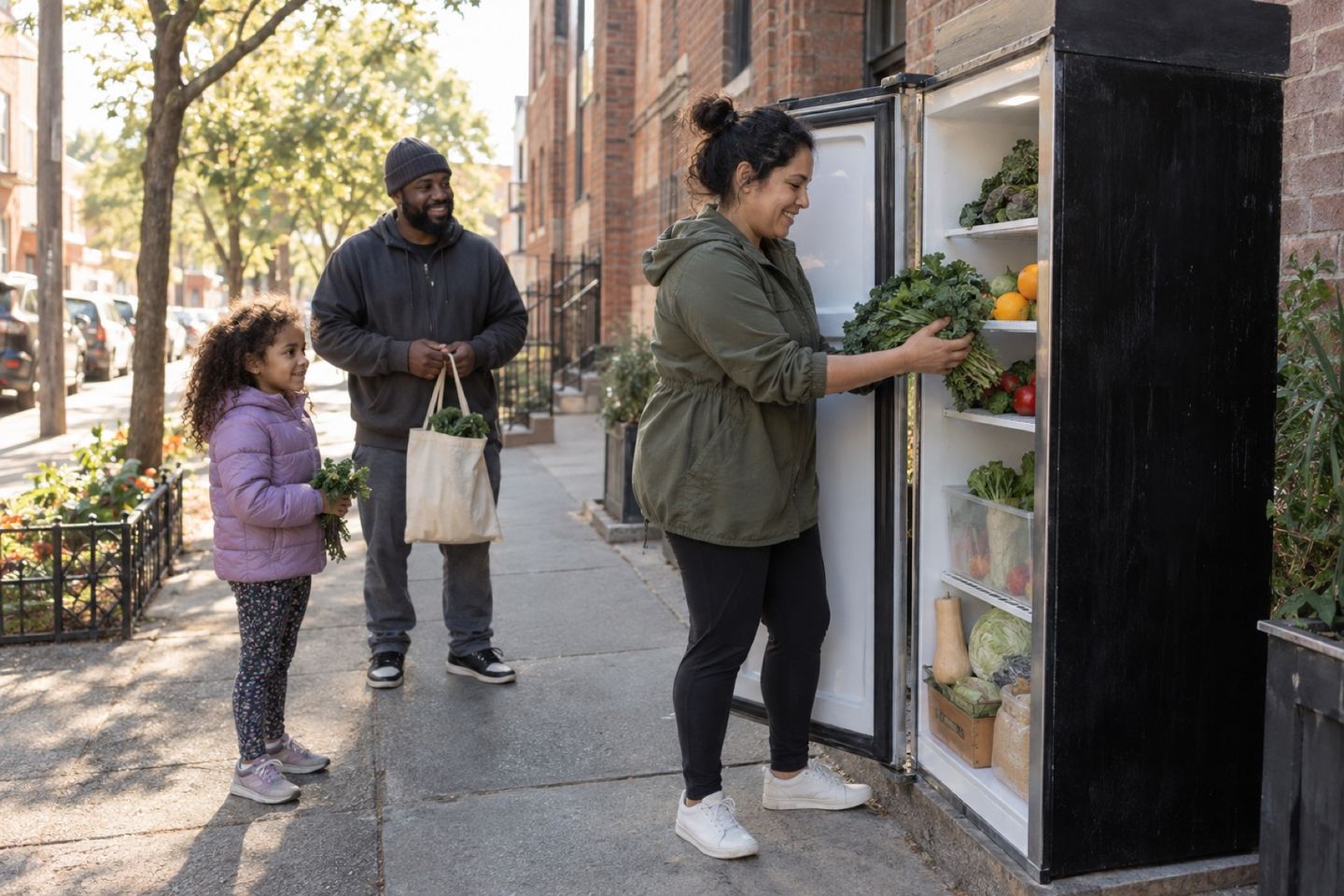 The community fridge on Pine Avenue
